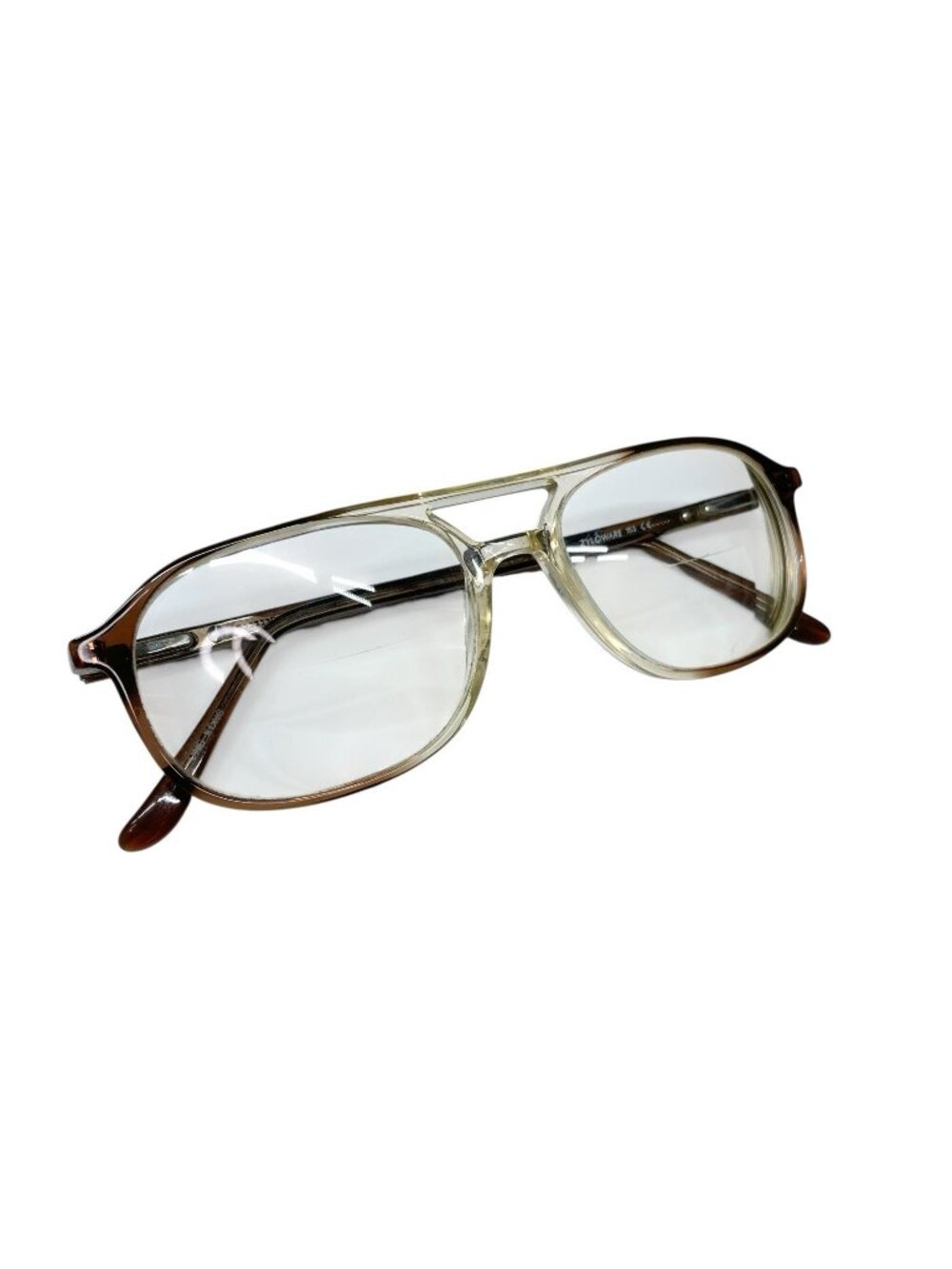 VTG Stetson Mens Aviator Eyeglass Frames Zyloware 153 Glasses Needs New Lenses